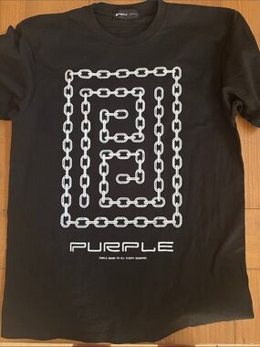 PURPLE Black Short Sleeve Graphic Tee